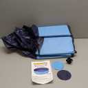 YSJILIDE Portable Dog Pool PVC Pet Swimming Pool Bathtub Collapsible, Hard Plastic for Pets to Swim and Bath (L-48"x 12" Blue)