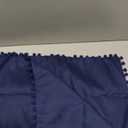 14x20 Decorative Throw Pillow Covers with Pom Poms Bow Velvet Pillow Cases for Room Bed Sofa Couch Navy Blue x2