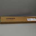 AMBIRD Wall Hooks with Shelf, 26.57 Inch Entryway Wood Coat Hooks for Wall, Coat Rack Wall Mount with 5 Dual Hooks 3 Key Hooks Mail Organizer and Key Rack Holder (White)