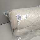 PHF Cotton Muslin Comforter Set Queen  100% Cotton Cover, Ultra Soft & Breathable, 3PCS Lightweight All-Season Bedding with Polyester Fill, 1 Comforter 90"x90" & 2 Pillow Shams 20"x26", Natural