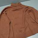 Pink Queen 2025 Women's 2 Piece Sweater Outfits Set Long Sleeve High Neck Top Pleated Mini Skirt Ribbed Knit Brown M