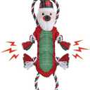 Newget Christmas Dog Toys with Squeaker for Aggressive Chewers - Cute Squeak Toys for Large, Medium, Small Dogs - Interactive Chew Toys, Durable for Puppy Teething
