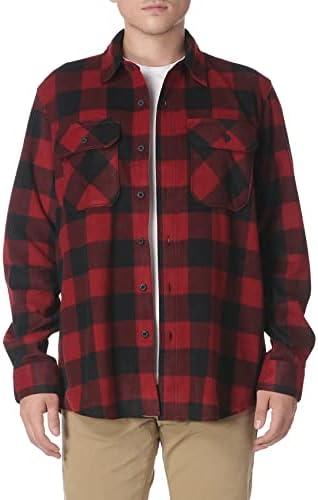 Wrangler Authentics Men's Long Sleeve Heavyweight Fleece Shirt Size 2 XL