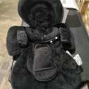 Newborn Car Seat Insert, Head and Body Support, Reversible Infant Insert Compatible with Baby Carseat, Stroller, Mamaroo Swing, Rocker, Bouncer. Baby Car Seat Cushion - Black