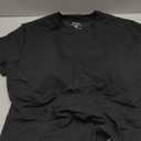 Danysu Nude Built in Bra Cotton Jersey T Shirt No See Through Stretchy Lightweight Fitted Everyday Basic Tops Gym Workout Tee Size L