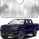 EcoNour Accordion Car Windshield Sun Shade for Trucks | Car Window Shades for Large SUVs & Pickups | UV Blocker Sun Visor for Interior Protection & Heat Control | XL (66 x 27 Inches)