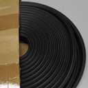50. 85 Feet Boat Rub Rail Flexible Rub Rail Vinyl Insert for Boats, Black Bumpers 3/4 x 3/8 Inches