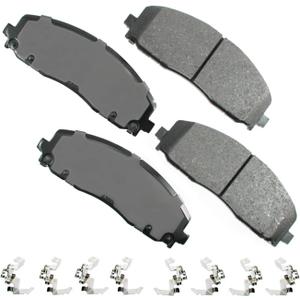 Akebono ACT1589 Proact Ultra Premium Ceramic Disc Brake Pad kit , GREY