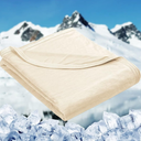 HOMFINE Cooling Blankets for Hot Sleepers - Summer Blanket Thin Lightweight Breathable Soft Double Side Enhanced Cooling for Bed Couch Sofa, Keep Cool for Night Sweats (yellow, 108 x 90 inches)