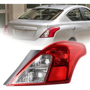 Right USA Type W/o Side Light Tail Light Assembly Compatible With 2012-2019 Nissan Versa Sedan Tail Lamp Without Bulb Harness Outer Rear Light Right Passenger Side Replacement NI2801194 265503AN0A