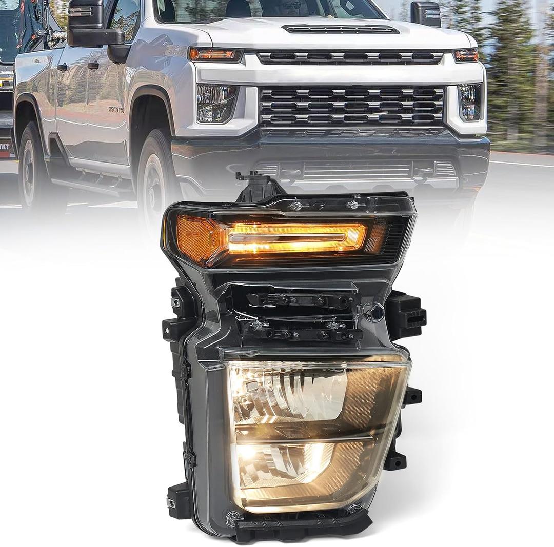 Headlight Fit for Chevy Silverado 2500HD 3500HD 2020-2023 Passenger