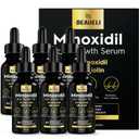 5% Minoxidil Hair Growth for Men and Women: Extra Strength Minoxidil Beard Regrowth Treatment Serum with Biotin for Thinning Hair Loss to Grow Thicker Fuller 30ml 6 Bottles (1 Fl Oz (Pack of 6))