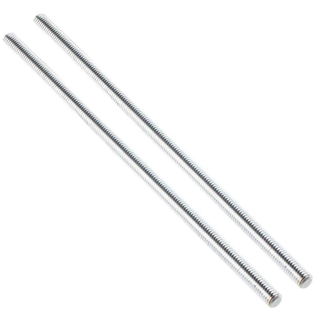 Stainless Steel Threaded Rods, M10-1.5 Thread Pitch, 250 mm Length (Pack of 2)