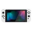 eXtremeRate DIY Replacement Shell Buttons for Switch & Switch OLED, White Custom Housing Case with Full Set Button for Joycon Handheld Controller - Controller NOT Included