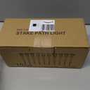 DenicMic Solar Lights Outdoor 10 Pack Waterproof Purple LED Stainless Steel Stake Outside Lights for Yard Pathway Garden Driveway Walkway Landscape Path Lighting