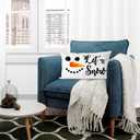 QIYUHOY Christmas Snowman Snowflake Winter Throw Pillow Covers, Let It Snow Pillow Case, Holiday Christmas Xmas Gift,12x20 Inch Pillowcase, Home Bedroom Living Room Girls Room Decor