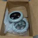 8 Inch Wheelchair Wheels, 2Pcs Wheelchair Front Wheels Rollator Walker Anti Slip Replacement Casters Rollers Tire, Universal Wheelchair Replacement Wheel Accessories