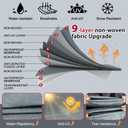 MOFCOVER Camper Cover 16-18 ft 9 Layers Travel Trailer Cover RV Cover, Grey