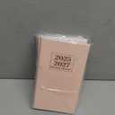 Pocket Calendar 2025-2027 for Purse, Two Year Monthly Planner Pocket Size, Jul 2025 to Jun 2027 Monthly Planner Small Size (6.5" x 3.5")-Pink,Pack of 5