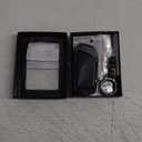 OLLEN Metal Key Fob Cover, Fit for BMW 2023 2024 2025 2026 New 5/7 Series 740i 760i X1 X2 X3 X5 X6 X7 XM I5 I7 IX IX3 etc, Full Protection Key Case with Zinc Alloy Keyring, Black