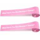 2 Rolls 2 Inch x 150 Feet Baby Shower Measuring Tape Tummy Measure Belly Game Paper Belly Measuring Tape for Baby Shower Party Decorations Supplies (Pink)