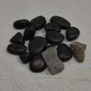 5 Pounds Black Natural Decorative River Pebbles  2-3 Inch Black Polished Decorative Pebbles for Garden Landscaping, Home Dcor, Outdoor Paving River Rocks, Rocks for Painting