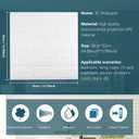 20 PCS White 3D Wall Panels, 29 sq.feet Coverage, Printable Wallpaper Sticker with Self-Adhesive Waterproof Brick PE Foam Wall Panels Peel and Stick for Interior Wall Decor, Home Decoration