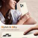 2 x Goodon Magnetic for iPhone 16 Pro Case with Screen Protector - Wireless Charging Compatible - Full Camera Protection - Shockproof Protective Silicone Phone Case for Men Women Girls - Ivory