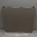 Folding Table 4ft - Heavy Duty Fold-in-Half Plastic Table with Adjustable Height, Portable Utility Tables with Steel Legs for Indoor, Outdoor, Picnic, Camping, Dining, Party (Khaki)