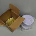 Yopay 3 Pack Cookie Tins with Lids, Round Gift Boxes for Toffee, Marbled Easter Baking Cake Containers for Valentines Gift Giving Puff Pastries Craft Supplies Metal Canister