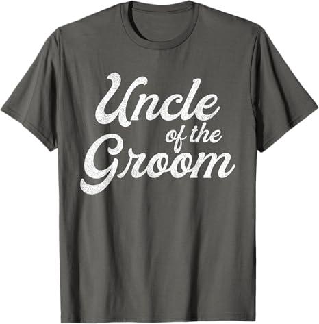 Uncle Of The Groom Shirts For Men Funny Bachelor Party Uncle T-Shirt 3XL