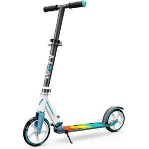 Scooter for Kids 612 & Adults, Max Load 240 LBS, Adjustable Height,Lightweight 2-Wheel, Foldable Kids Scooter with Big Wheels