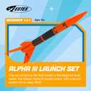 Estes 1427 Alpha III Rocket-Building Kit, Beginner Flying-Rocket Model Kit for Ages 10+, Includes Launch Pad and Controller
