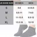 CS CELERSPORT Men's Ankle Running Socks with Cushion, Arch Support Low Cut Athletic Tab Socks for Men Women 6 Pack (Black, L)