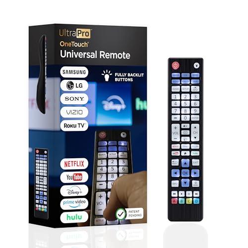 UltraPro Backlit OneTouch Universal Remote Control, Replacement TV Remote for Samsung, LG TV Remote, Vizio, Sony, Roku and More, Easiest Setup Ever U.S. Based Support 80830 UltraPro Backlit OneTouch Universal Remote Control, Replacement TV Remote for Samsung, LG TV Remote, Vizio, Sony, Roku and More, Easiest Setup Ever U.S. Based Support 80830