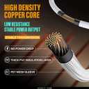 EZDIY-FAB GPU Power Sleeved Cable Extension, 16pin(12+4) 12VHPWR PCIe 5.0 Connector Male to 4X PCIE 8 PIN for RTX 3090Ti/RTX4090/RTX4080, with Pre-Installed Cable Combs-16AWG/White