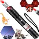 Red Laser Pointer High Power Long Range, Red Light High Power Laser Pointer Rechargeable for Presentations Outdoor Cats Dogs Pets Cat Toys