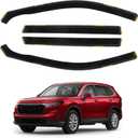 4 PCS in-Channel Window Rain Guards for 2023 2024 2025 2026 Honda CRV (CR-V), Sturdy Window Deflectors, Smoke Tinted Vent Window Visors, Vent Deflector Sun Visor Shade Shield