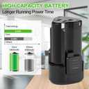 2Pack 4500mAh RW9300 Battery Replacement for Rockwell 12V RK2515K2 RK2514K2,Also for Worx 12v Battery WA3503 WA3504 WA3505 WA3509 