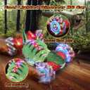 Remote Control CarDinosaur Toys car for Kids2.4GHz LED Gesture Sensing RC Car4WD Rotation RC Stunt Car with Lights and MusicDino Toys for Kids Ages 3 4 5 6 7 Gifts for Boys Girls(Red)