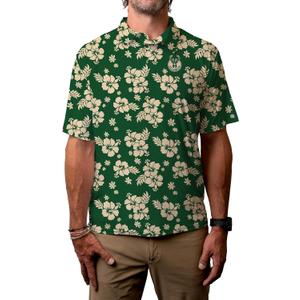 Blue 84 Men's NBA Officially Licensed Short Sleeve Performance Polo Floral