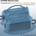 JCHPINE Silicone Cover Case for Bose SoundLink Plus Portable Speaker, Protective Soft Silicone Case with Carrying Handle and Shoulder Strap (Blue Dusk)