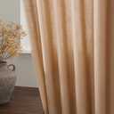 Camel Linen Curtains 84 Inches Long for Bedroom Back Tab Light Filtering Privacy Semi Sheer Drapes Modern Farmhouse Decor Camel Cotton Elegant for Living Room Curtain 2 Panels Set 52x84 Inch