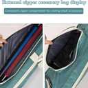 Pool Cue Case, Pool Stick Bag with Multi-Pocket, Holds 3 Butts 4 Shafts, Billiard Carrying Case with Padded Shoulder Strap & Handle, Shockproof Storage for Cues & Accessories