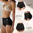 Women's High Waisted Underwear, Tummy Control high cut Panties Full Coverage Postpartum Briefs underwear 4 pack (XL)