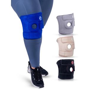 KARM Plus Size Knee Brace for Women & Men Plus Size - Adjustable Knee Support Brace for Meniscus Tear, Arthritis Pain, Compression with Side Stabilizers - Obese People Size 3 (4XL/5XL/6XL)