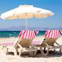 Fumete 2 Pack Lounge Chair Covers 30 x 85 Inch Pool Chaise Lounge Towels Microfiber Beach Chair Towel Portable Striped Outdoor Patio Furniture Cover for Sunbathing Picnic Spa(Pink)