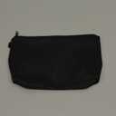 Deanfun Makeup Case Small, Cosmetic Zipper Bag Waterproof for Purse Mini, Women Cute Traveling Accessories Pouch for Ladies Thanksgiving Christmas Gifts(Solid Black D2-51705) 8.65" x 5.35" x 0.78"