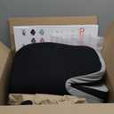 Seat Cushions for Office Chairs Wheelchair Cushion for Long Sitting Back PainMemory Foam Seat Car Computer Desk Chair CushionCoccyx Cushion for Tailbone Pain Relief Cushion Office Chair Butt Pillow (Black)