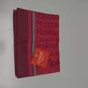 Coucke French Cotton Jacquard Towel, Bouteilles De Vin Bordeaux (Red Wine Bottle), 20-Inches by 30-Inches, Red